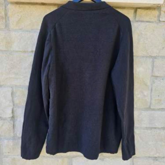 RW&CO. NEW Mens Black Cardigan V Neck Button up W Front Pockets XXL - Picture 2 of 9